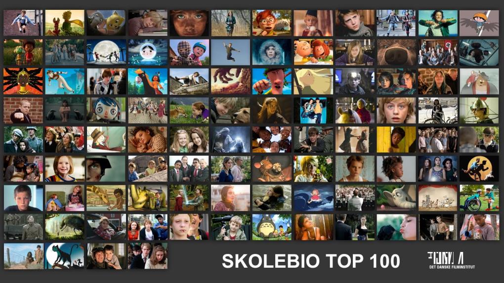 De 100 mest sete film i Med Skolen i Biografen